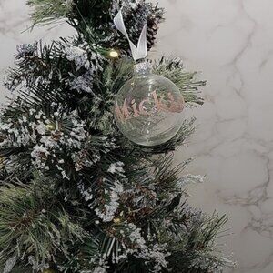 Customized Mickie Christmas ornament